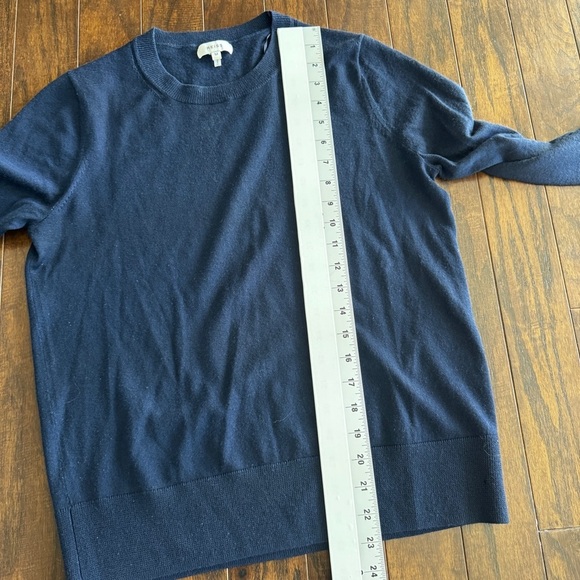 Reiss Wool Sweater size M thin lightweight knit navy blue - Picture 7 of 7